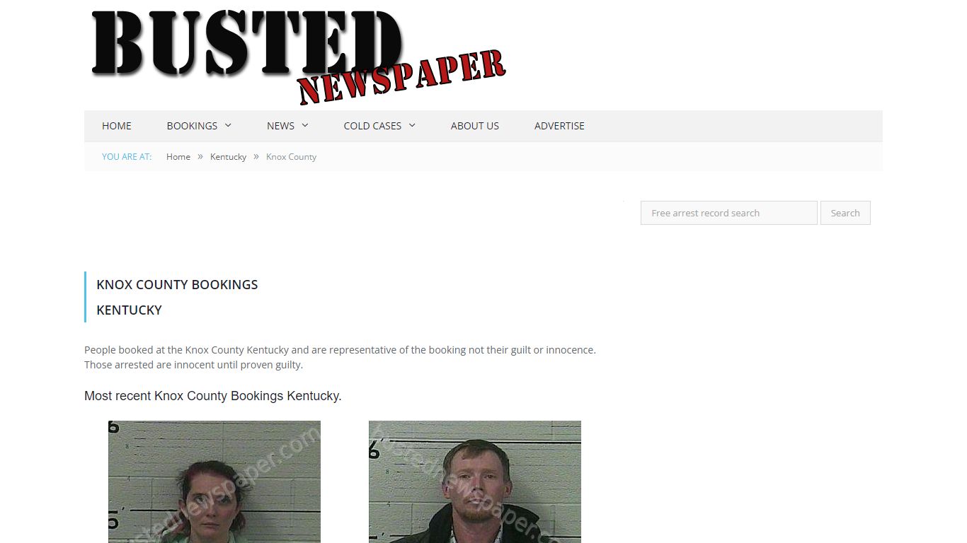 Knox County, KY Mugshots - BUSTEDNEWSPAPER.COM